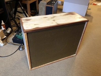 New Home Made Speaker Cabinet Day Fender Stratocaster Guitar Forum